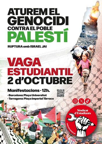 Vaga estudiantil en suport a Palestina