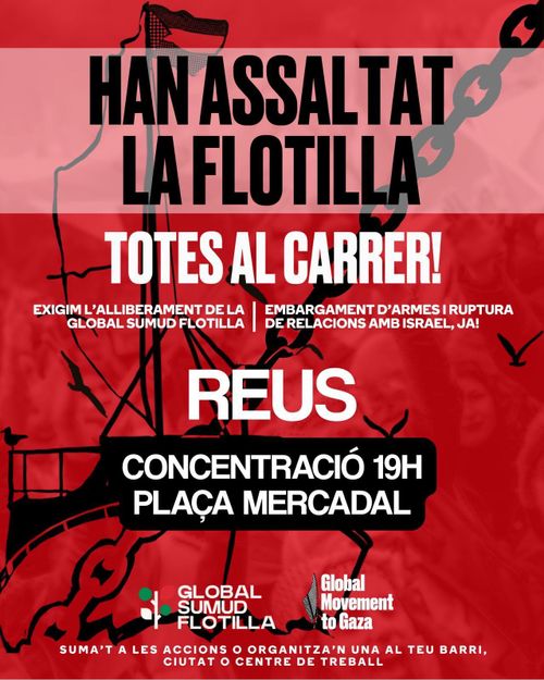 Concentració en defensa de la Global Sumud Flotilla
